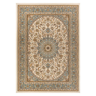 Well Woven Barclay Medallion Kashan Red 8 ft. x 10 ft. Traditional