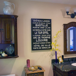 Paris Metro subway sign art in canvas - Home Decor