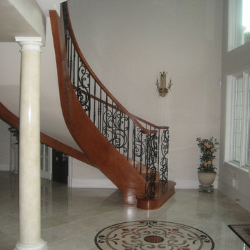 Foyer & Staircase: Traditional Tuscan Home Design