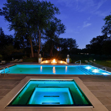 Custom Pool, Spa & Outdoor Living Space - Arlington Heights, IL