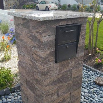 Custom Design Build Block Mailbox