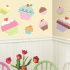 Happi Cupcake Land Large Wall Self-Stick Accent Set