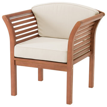 Stamford Eucalyptus Wood Outdoor Chair With Cushions