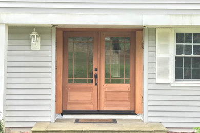 Inspiration for a timeless entryway remodel in New York