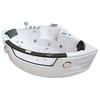Whirlpool Bathtub With Heater 55"x55" Hot Tub Double Pump, Angelica