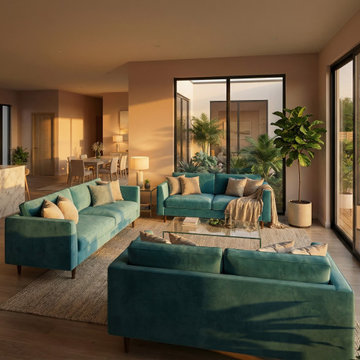 Modern Luxury Residential Home from Scratch Using AI