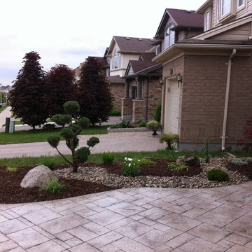 Asian inspired front garden