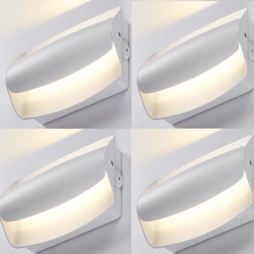 4Pack 5CCT Dimmable LED Wall Light, 110-277V, Rotatable Head
