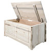 Montana Woodworks Small Handcrafted Wood Blanket Chest in Natural
