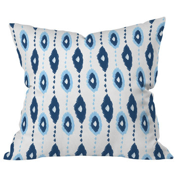 Allyson Johnson Authentic Blues 2 Outdoor Throw Pillow, Large