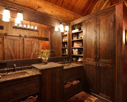 Small Log Cabin Bathrooms | Houzz
