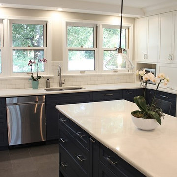 Two Toned Family Kitchen