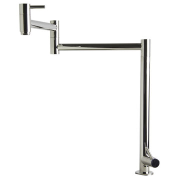 ALFI brand AB5018-PSS Polished Stainless Retractable Pot Filler Faucet