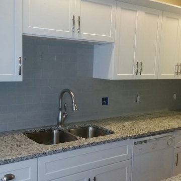 Light Smoke Tile Backsplash