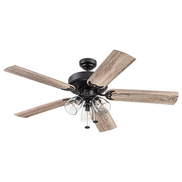 Prominence Home Saybrook Ceiling Fan with Light, 52 inch, Bronze