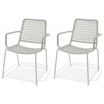 Amazonia Sucre Outdoor Rope Dining Chairs, Set of 2