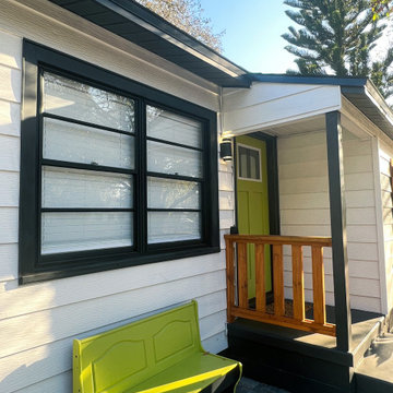 Lime Green Bench for People Watching