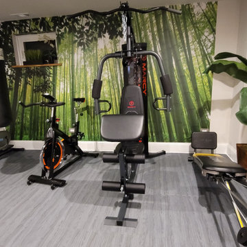 Home Gym - exercise room in the basement