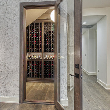 Modern Oak Wine Cellar in West Loop, Chicago