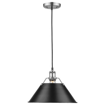 1 Light Large Pendant in Durable style - 10 Inches high by 14 Inches