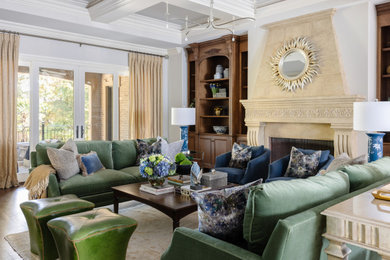 Living room photo in Charlotte