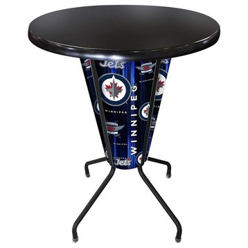 Lighted Winnipeg Jets Pub Table