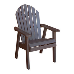 Highwood - Adirondack Outdoor Hamilton Deck Chair - AD-CHDA2, Weathered Acorn - Adirondack Chairs