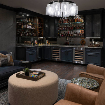 Preston Hollow Bourbon Lounge and Bathrooms Renovation and Furnishing