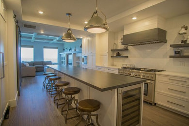Inspiration for a coastal kitchen remodel in Miami