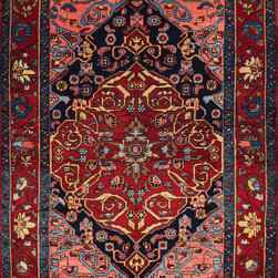 Antique Persian Nahavand rug 4'5 X 6'6 - Area Rugs