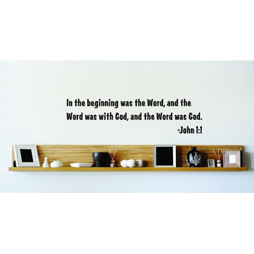 In The Beginning Was The Word & The Word Was With God Decal, 22x22