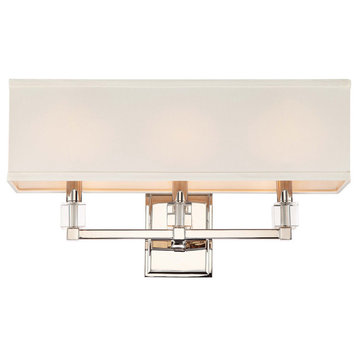 Dixon 3 Light Sconce in Polished Nickel