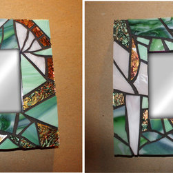 green glass mirror set - Wall Mirrors