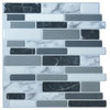 12"x12" Peel and Stick Kitchen Backsplash Wall Tiles, Set of 6