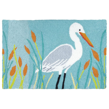 JellyBean Accent Rug Egret And Cattails