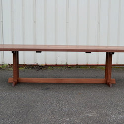 Walnut Dining Table with Nakashima Style Base - Dining Tables