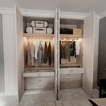 Bedroom design / Built-in wardrobes