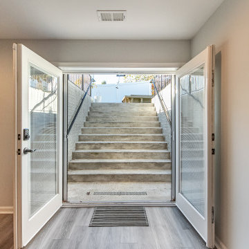 Basement remodeling with walk-out