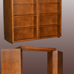 Pivoting Bookcase Wall Bed - Folding Beds