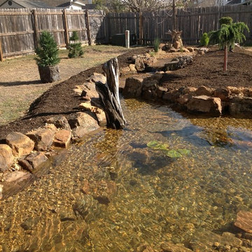 Marilyn's Pond With Waterfalls, a Stream, and a Bog Filter