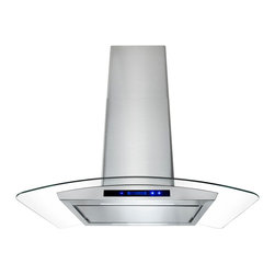AKDY - AKDY AG-Z9005P Euro Stainless Steel Island Mount Range Hood - Range Hoods And Vents