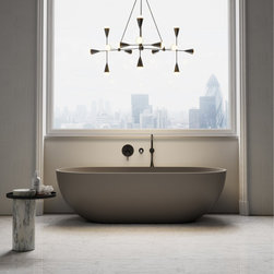 Picasso Grigio Earth Freestanding Stone Bath 1780mm - Baths