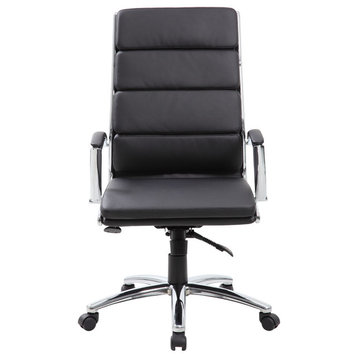 Boss Executive Caressoftplus?Chair With Metal Chrome Finish