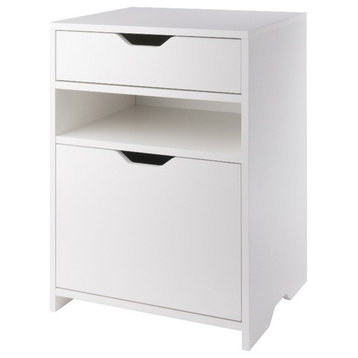 Winsome Nova Filing Contemporary Wood Storage Cabinet in White