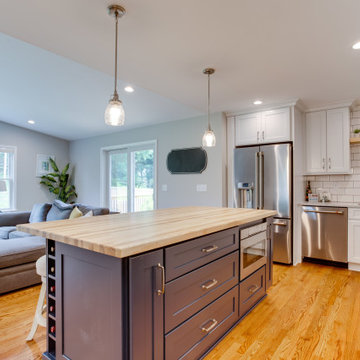Transitional Two-Finish Kitchen Design Annapolis, MD