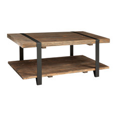 wood-top metal coffee tables | houzz wood-top metal coffee tables | houzz