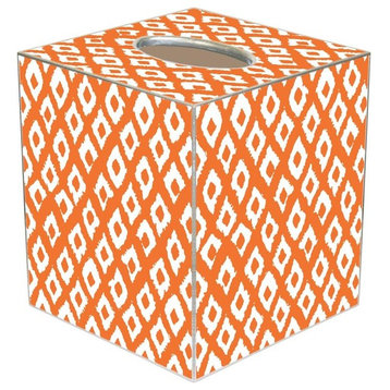 TB2810-Ikat Orange Tissue Box Cover