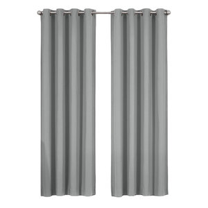 Bayview Window Curtain Gray Set 54x84 2 Traditional Curtains