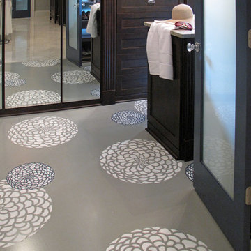 Behind Closed Doors: Painted Floors, Stencil Design