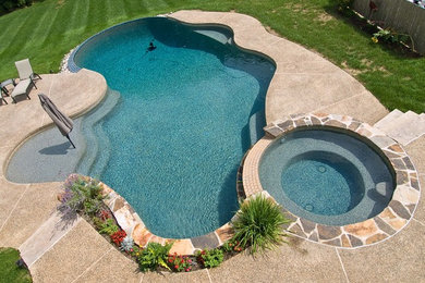 This is an example of a traditional pool in Philadelphia.